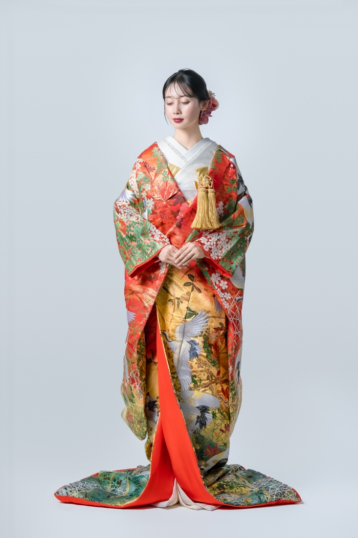 秋草に鶴 秋草に鶴